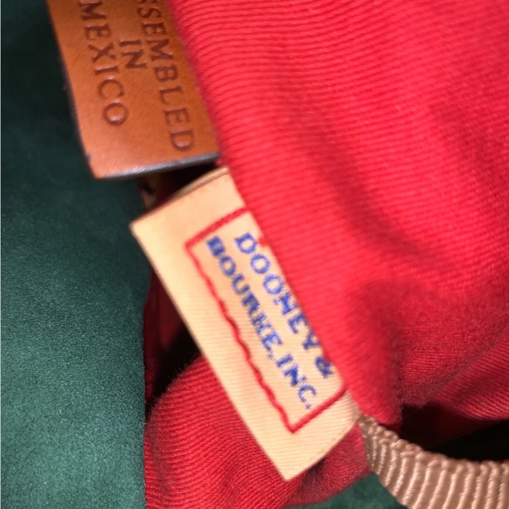 πππDooney & Bourke Coated Canvas Satchel with Tan Leather Accents - Picture 13 of 15